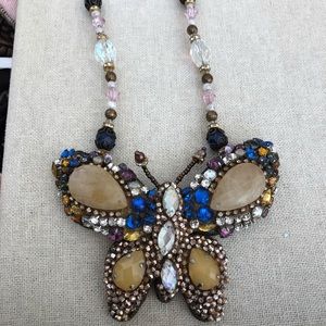 Mary Frances, butterfly necklace.